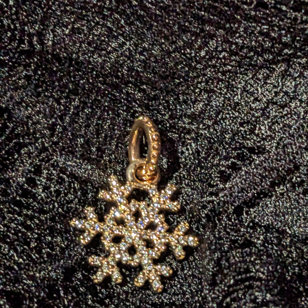 Pandora Gold Snowflake Charm
